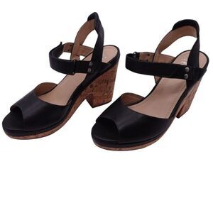 WEDGE PEEP TOE ADJUSTABLE BUCKLE WOMENS SANDAL